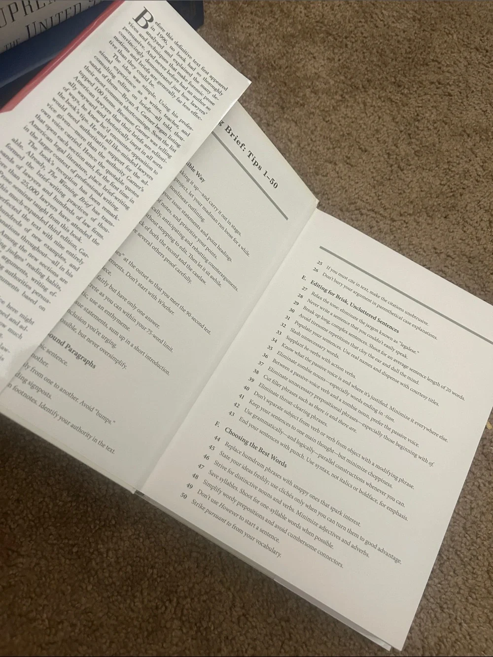 The Winning Brief - Red Hardcover Book by